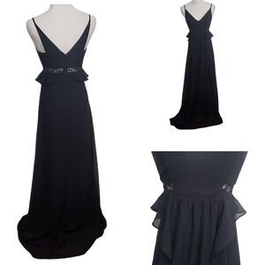 BCBGeneration Black Sheer Maxi Dress Fairycore Feminine Whimsigoth Cosplay Zero